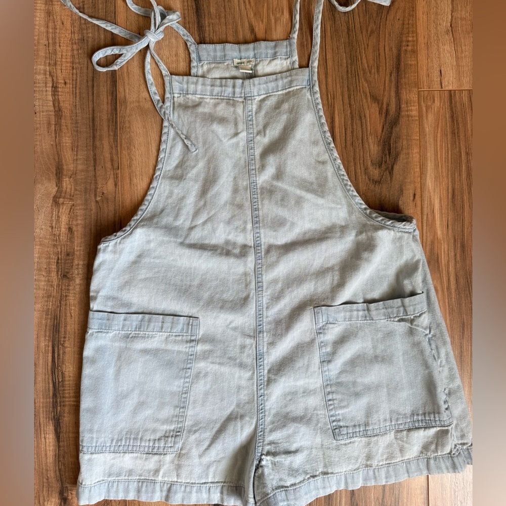 Aerie Soft Blue Romper Shorts